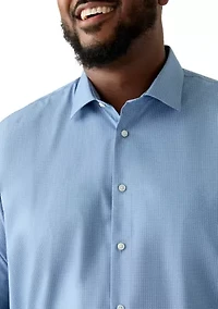 Big & Tall Printed Steel Stretch Shirt