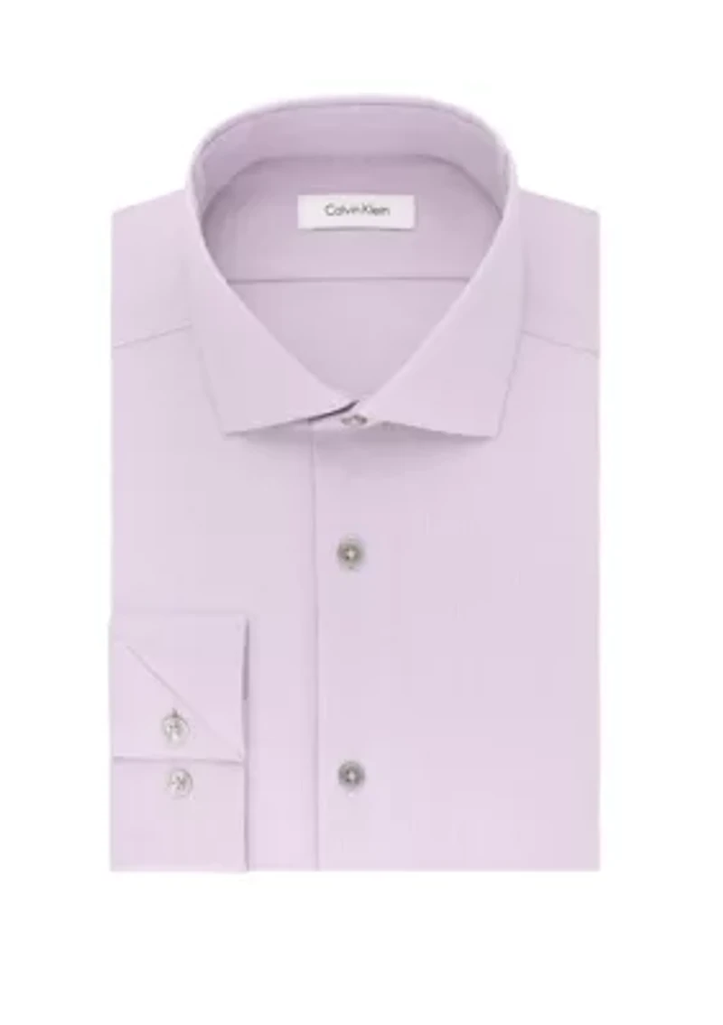 Steel Non Iron Stretch Performance Slim Fit Dress Shirt
