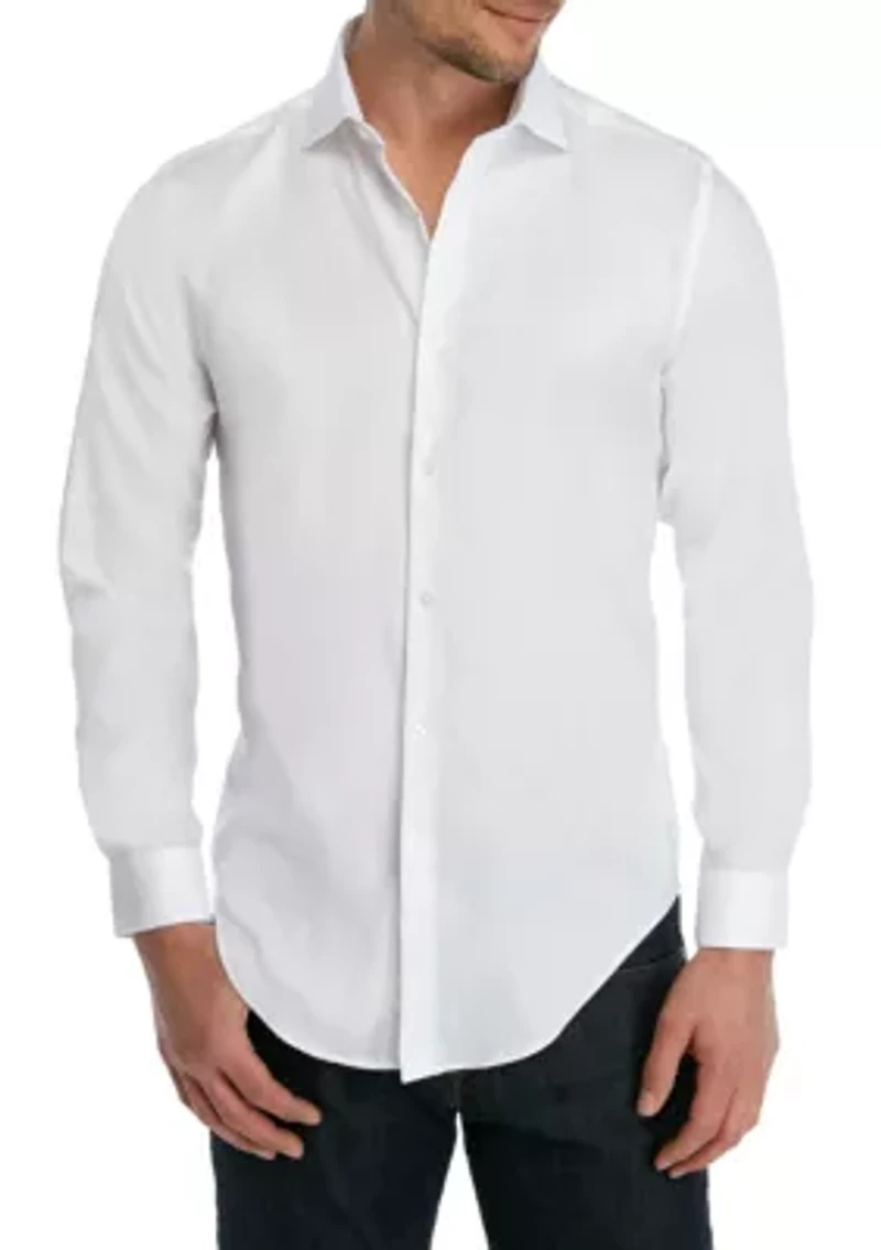 Steel Non Iron Stretch Performance Slim Fit Dress Shirt