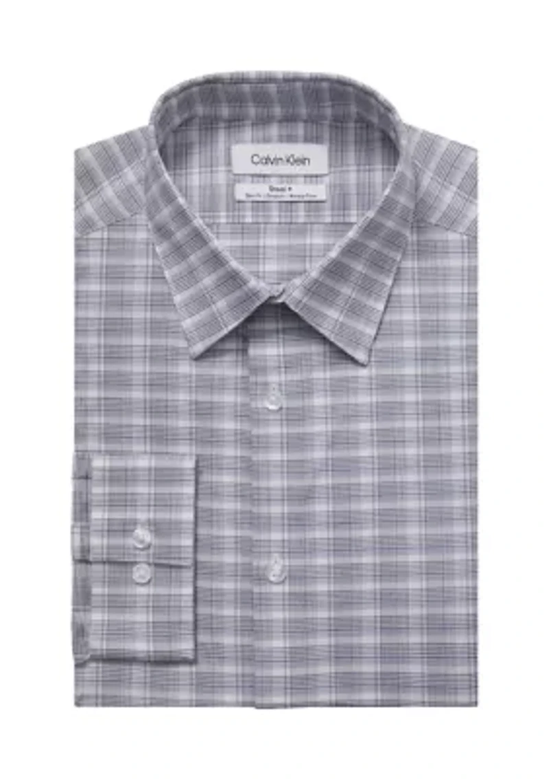 Men's Slim Fit Steel Stretch Dress Shirt