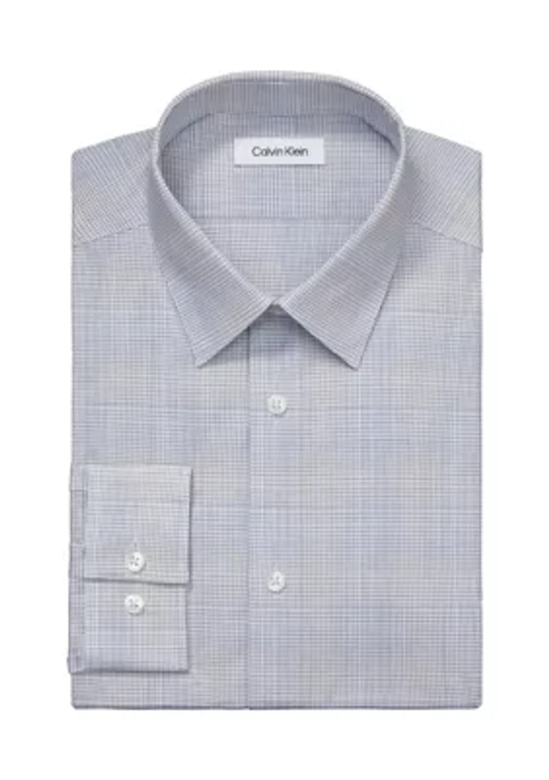 Slim Fit Steel Stretch Dress Shirt