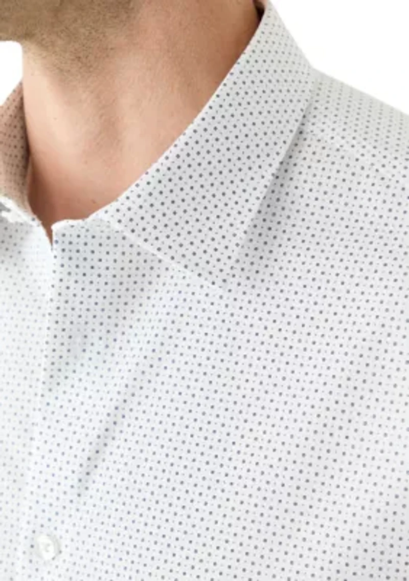 Refined Cotton Stretch Dress Shirt, Slim Fit