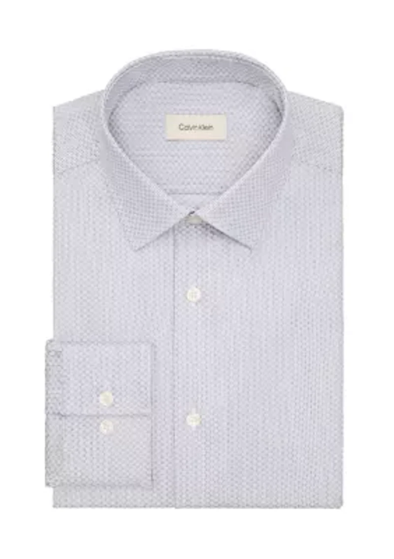 Men's Refined Cotton Stretch, Slim Fit Dress Shirt