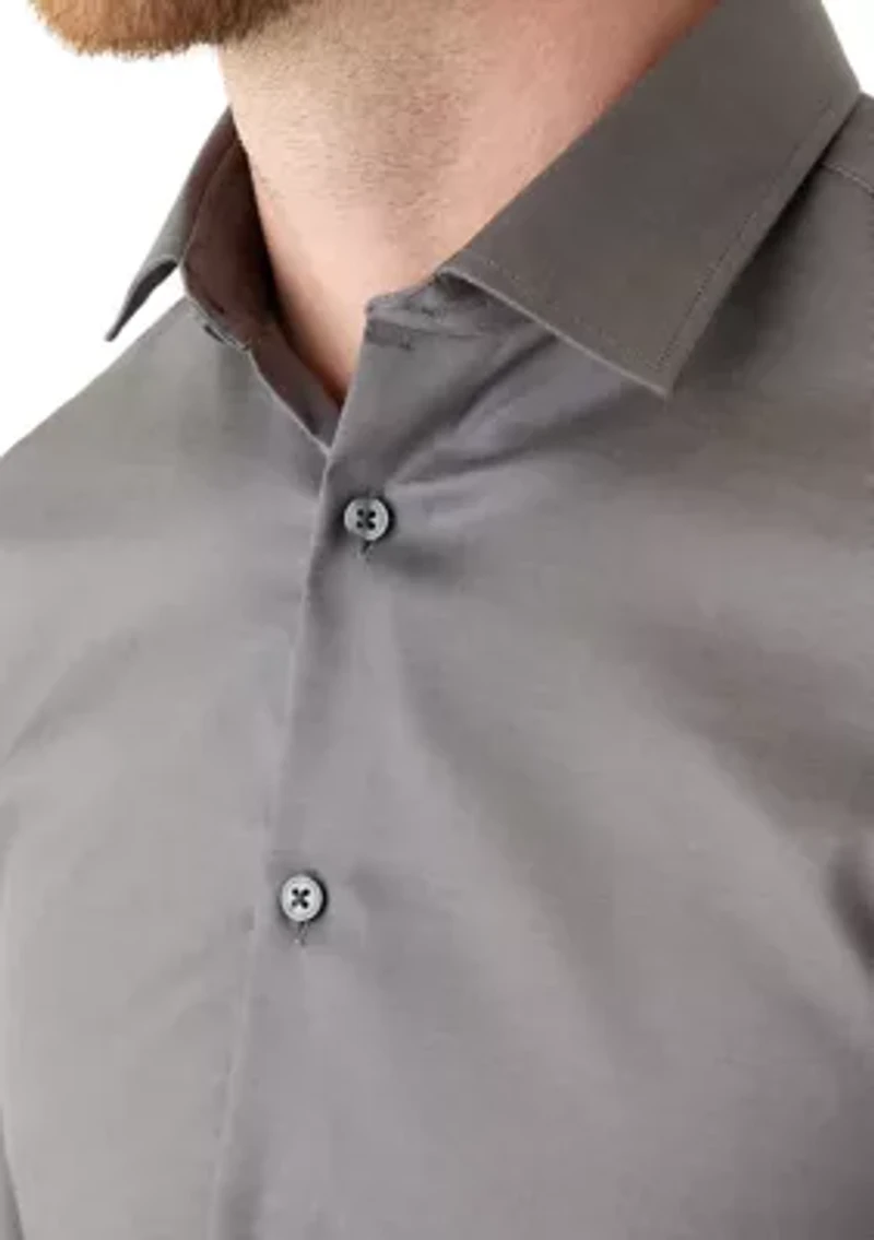 Men's Refined Cotton Stretch Slim Fit Dress Shirt