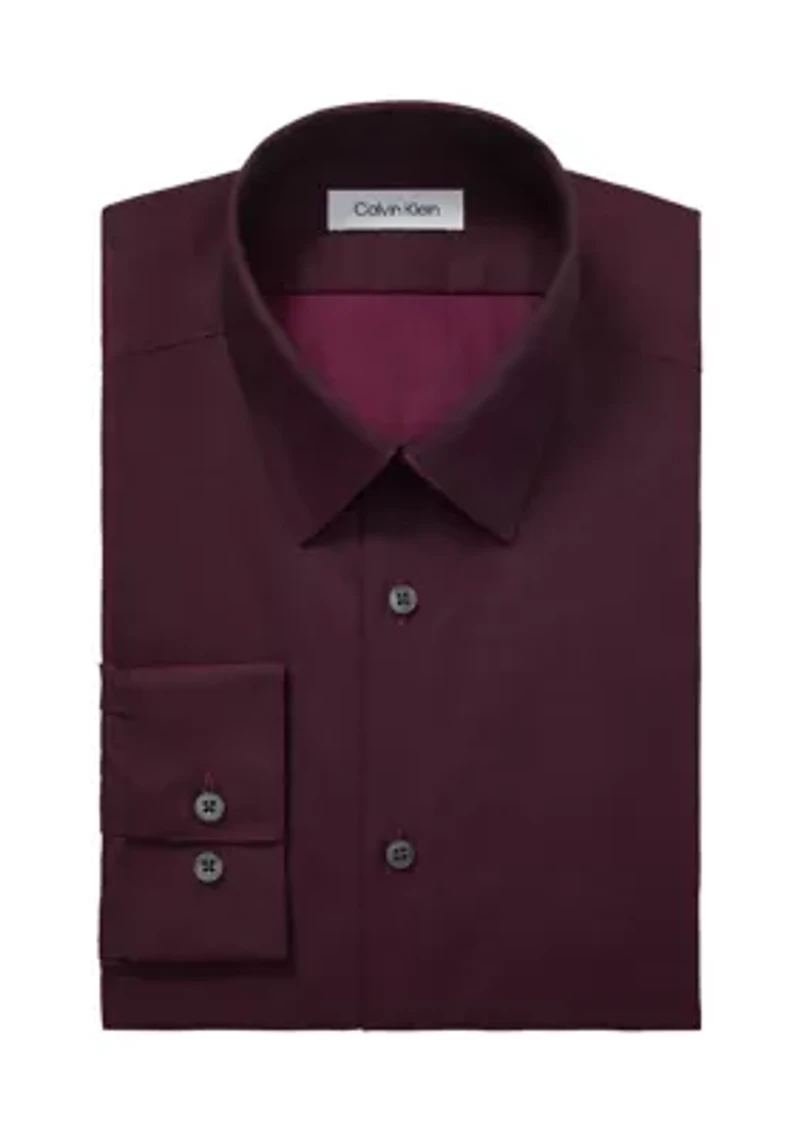 Men's Calvin Klein Steel+ Herringbone Slim Fit Dress Shirt
