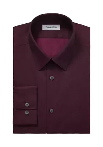 Men's Calvin Klein Steel+ Herringbone Slim Fit Dress Shirt