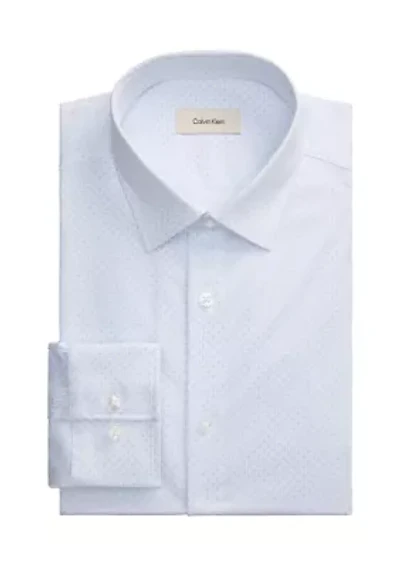 Men's Long Sleeve Slim Fit Print Shirt