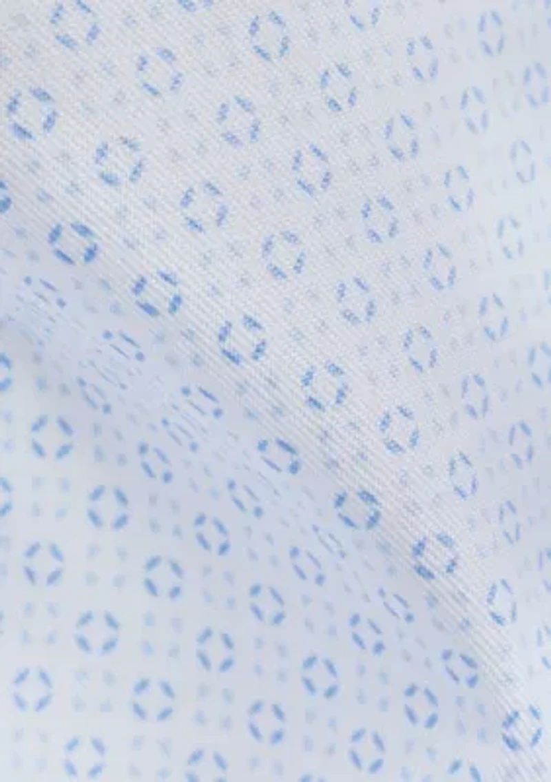 Men's Long Sleeve Slim Fit Print Shirt