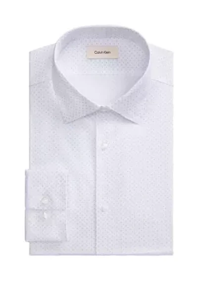 Men's Long Sleeve Slim Fit Print Shirt