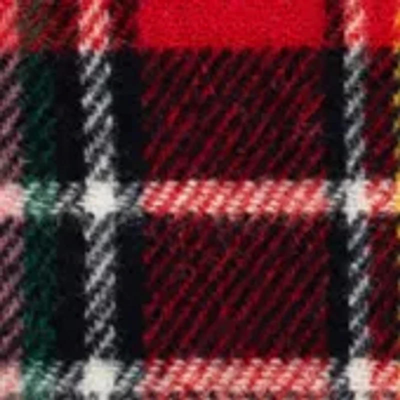 Recycled Wool Plaid Scarf