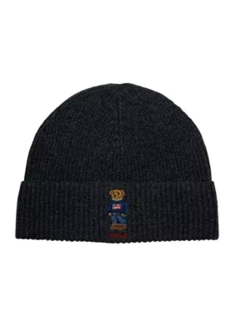 Solid Flag Bear Beanie