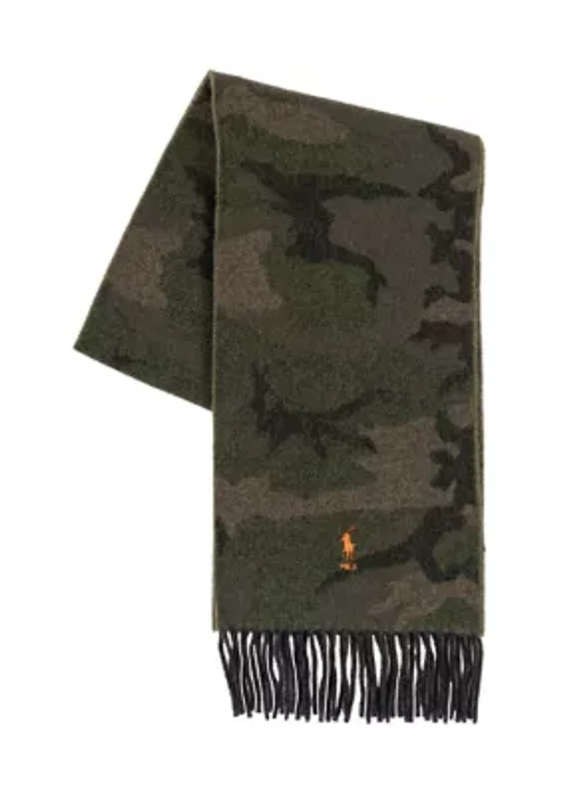 Camo Jacquard Scarf