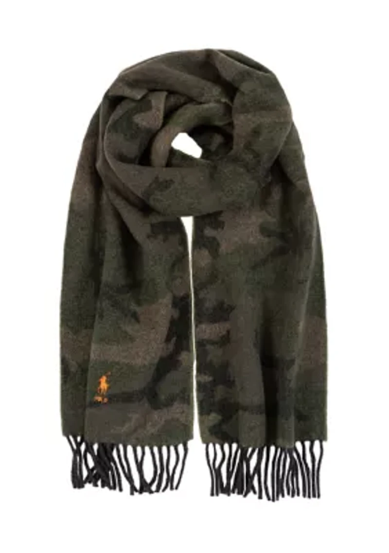 Camo Jacquard Scarf