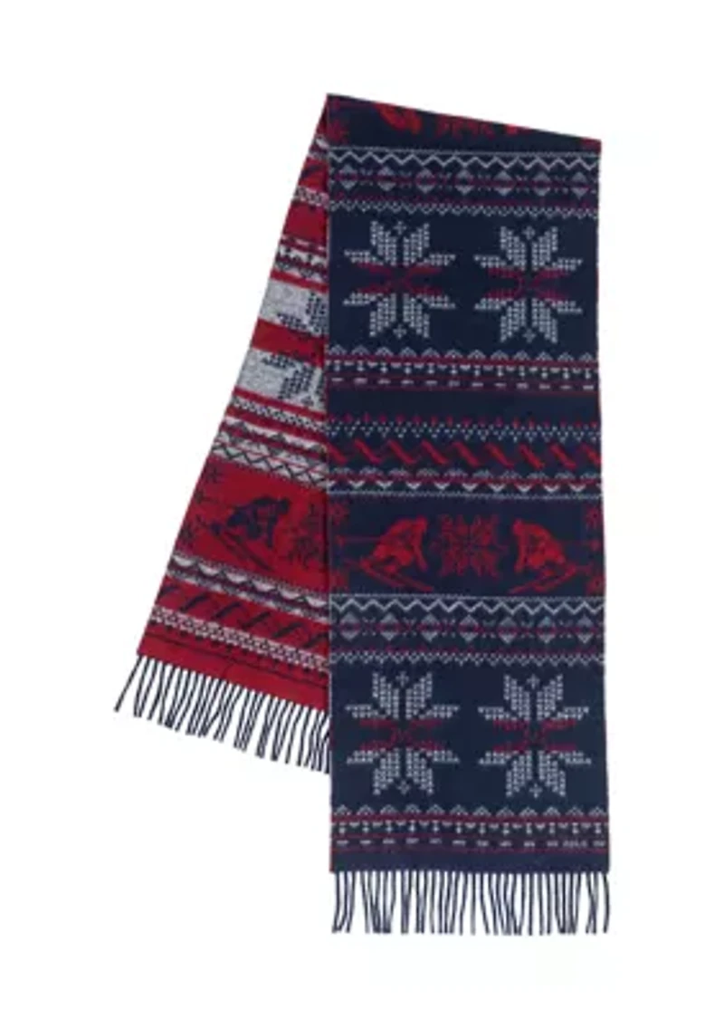Snowflake Woven Jacquard Scarf