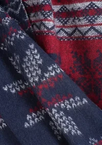 Snowflake Woven Jacquard Scarf