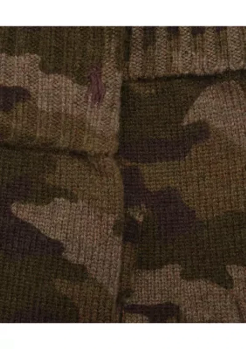 Men's Camo Fingerless Gloves