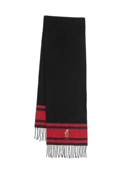 Woven Holiday Bear Scarf