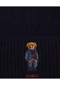 Solid Denim Bear Beanie