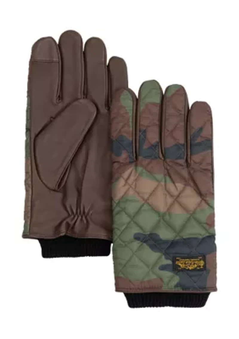 Camo Quilted Field Touch Gloves