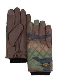 Camo Quilted Field Touch Gloves