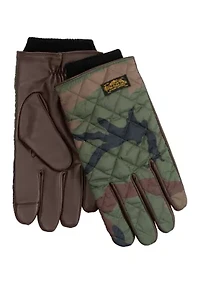 Camo Quilted Field Touch Gloves