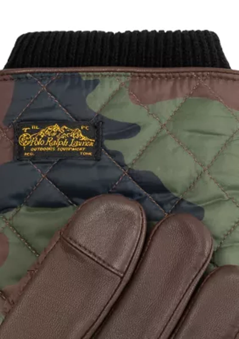 Camo Quilted Field Touch Gloves