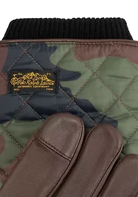 Camo Quilted Field Touch Gloves
