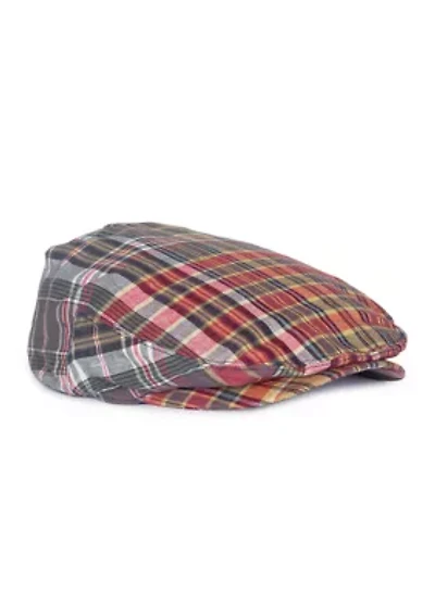 Plaid Flat Cap