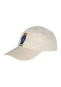 Linen Bear Baseball Cap