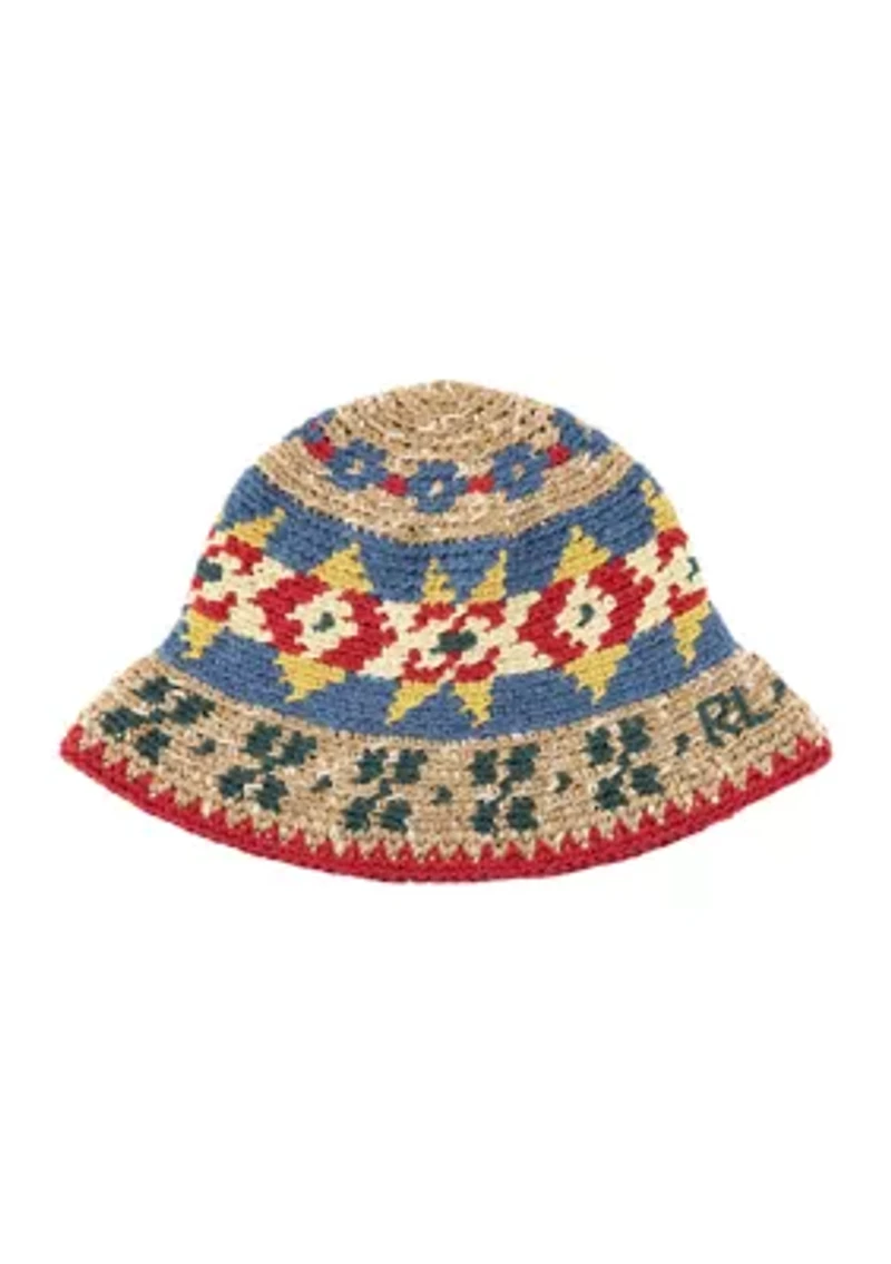 Fairisle Crochet Bucket Hat