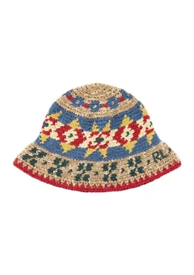 Fairisle Crochet Bucket Hat