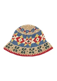 Fairisle Crochet Bucket Hat