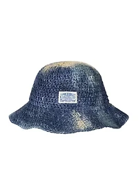 Hand Painted Raffia Bucket Hat