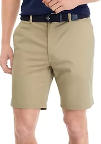 9" Flat Front Mechanical Stretch Shorts