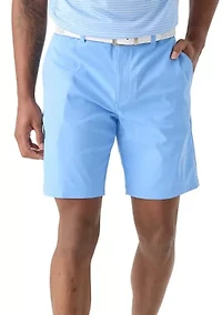 9" Flat Front Mechanical Stretch Shorts