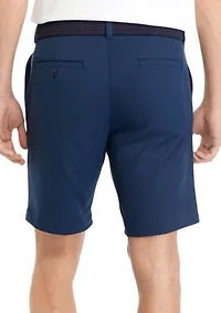 9" Flat Front Mechanical Stretch Shorts