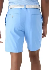 9" Flat Front Mechanical Stretch Shorts