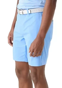 9" Flat Front Mechanical Stretch Shorts