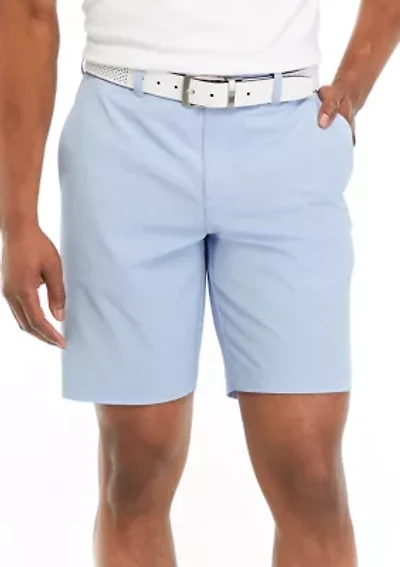 Men's 9" Flat Front Horizontal Tex Shorts