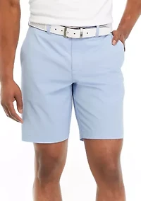 Men's 9" Flat Front Horizontal Tex Shorts