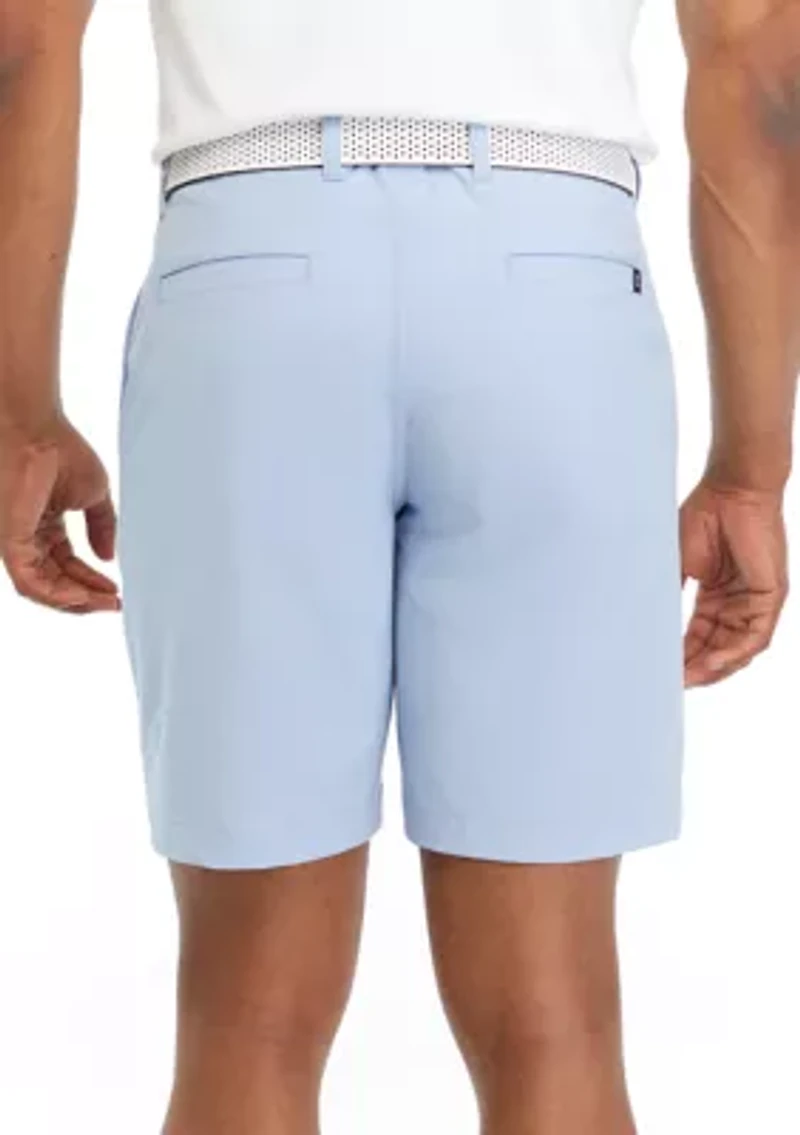 Men's 9" Flat Front Horizontal Tex Shorts