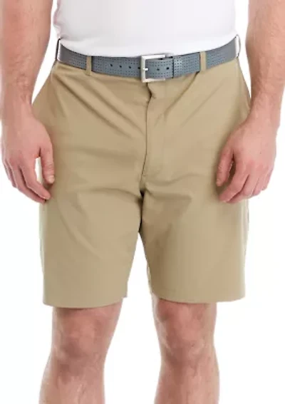 Big & Tall 9" Flat Front Active Stretch Shorts