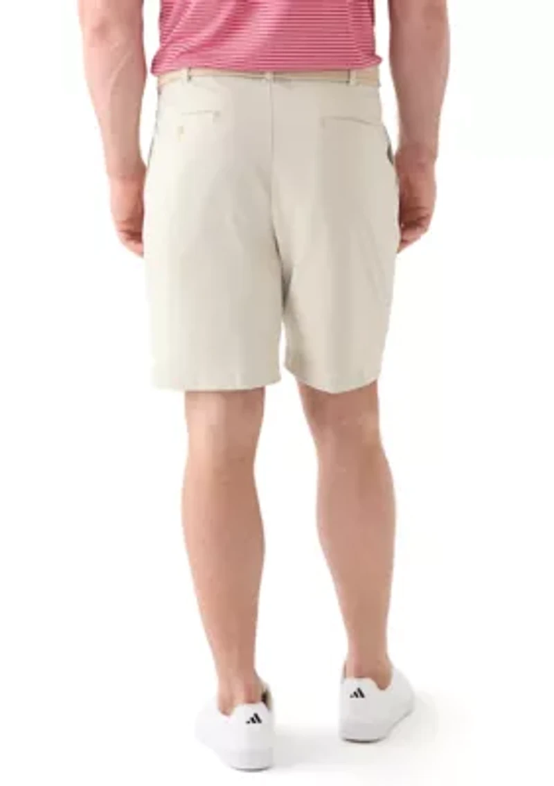 Big & Tall 9" Flat Front Active Stretch Shorts