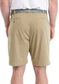 Big & Tall 9" Flat Front Active Stretch Shorts