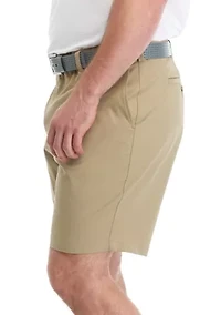 Big & Tall 9" Flat Front Active Stretch Shorts