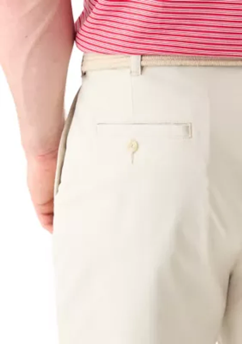 Big & Tall 9" Flat Front Active Stretch Shorts