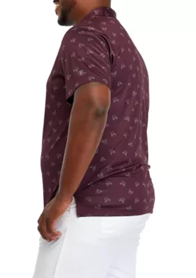 Big & Tall Printed Polo Shirt