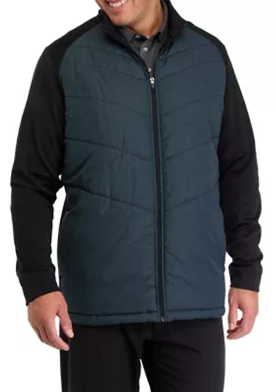 Big & Tall Long Sleeve Printed Insulated Jacket