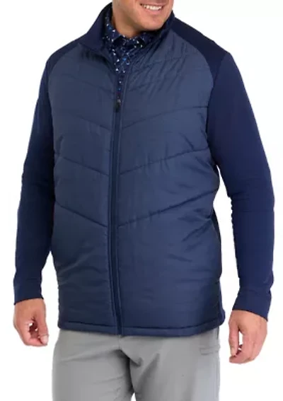 Big & Tall Long Sleeve Printed Insulated Jacket