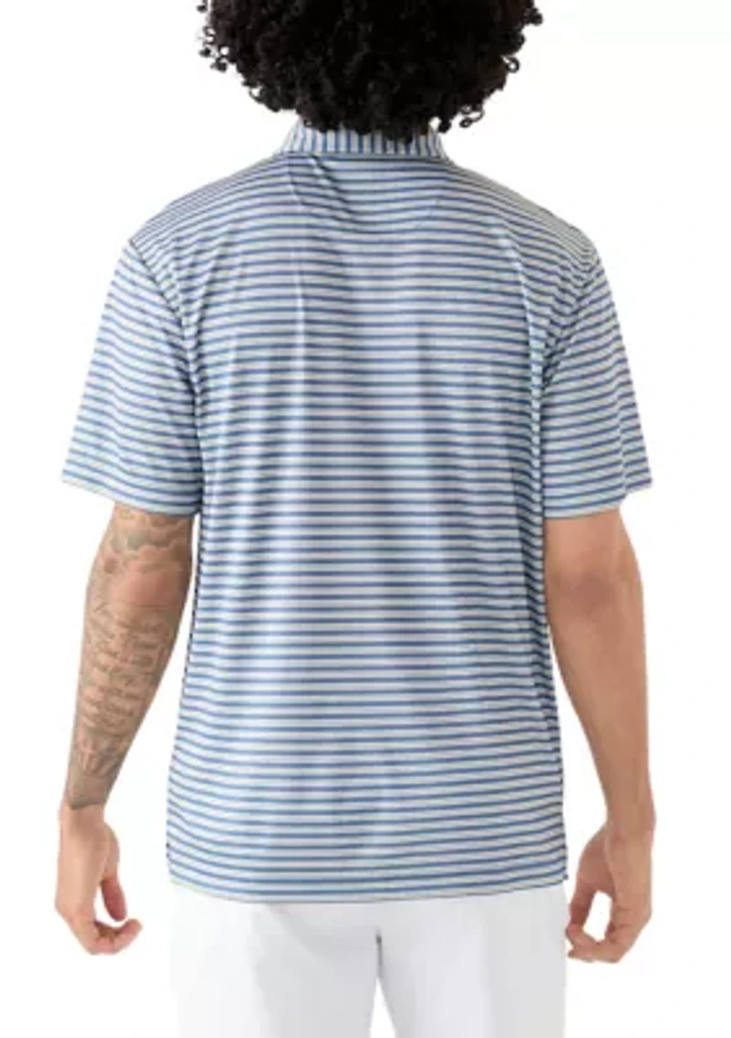 Men's Multicolored Stripe Polo Shirt